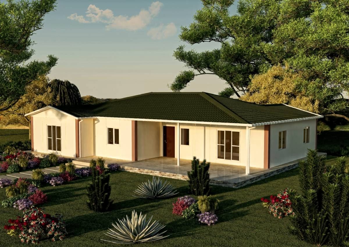 165 m2 Prefabrik Tek Katlı Konut