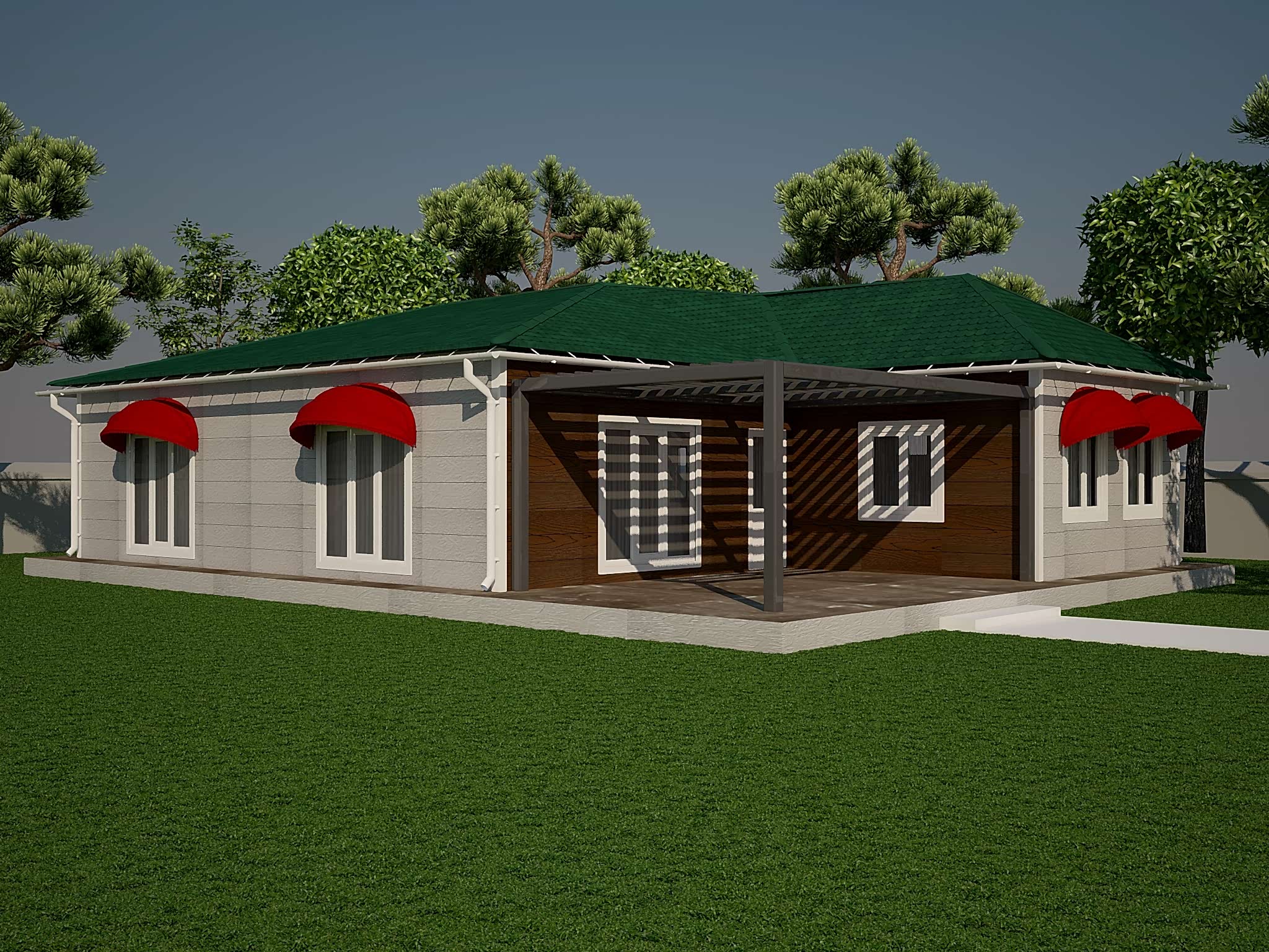 146 m2 Çelik Tek Katlı Konut